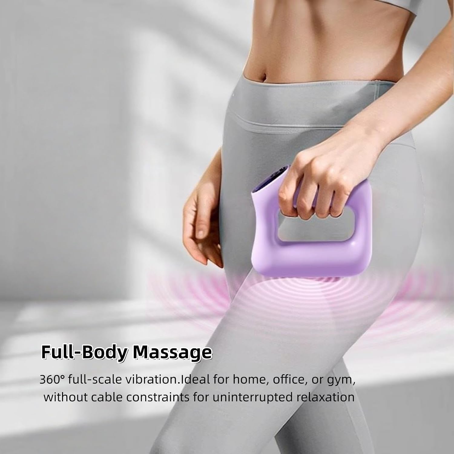 Multifunctional Full-Body Fascia Ring, Body Massager for Muscle Stimulater Machine, Electric Adjustable 3 Modes & 5 Levels Massagers Tool Gift for All (D1)