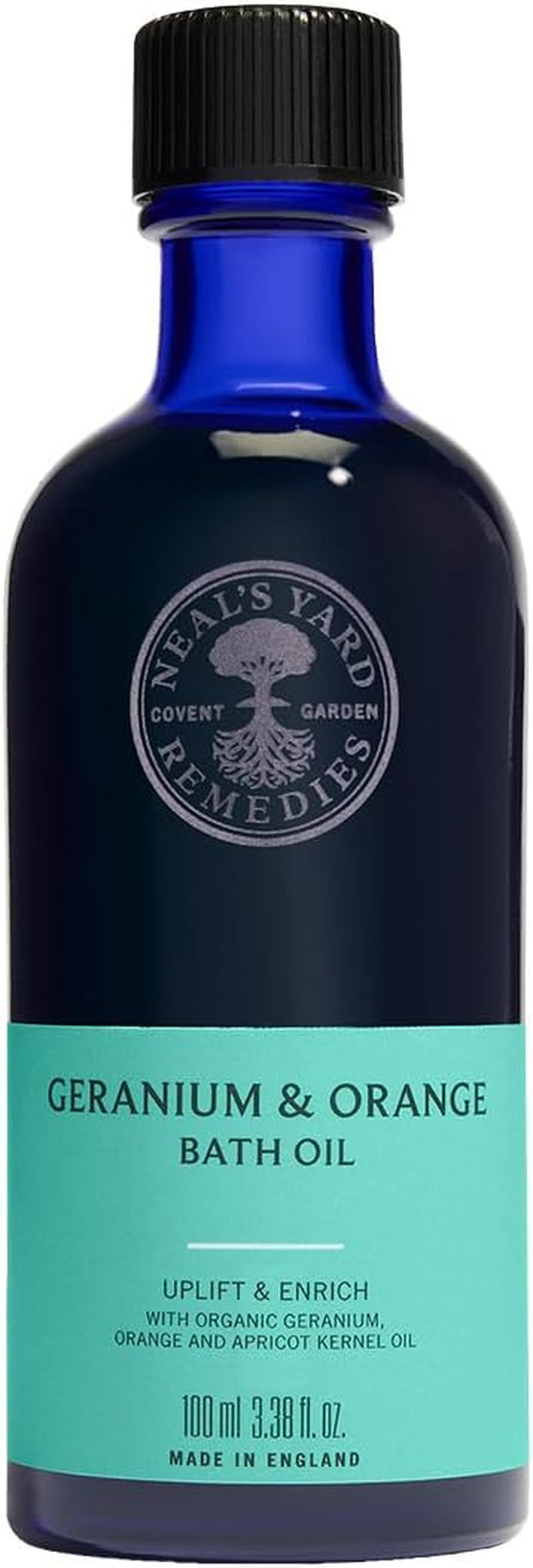 Geranium & Orange Bath Oil, Energise Body & Mind, Uplifting Scents, Bath Soak, Vegan & Cruelty-Free, 100Ml