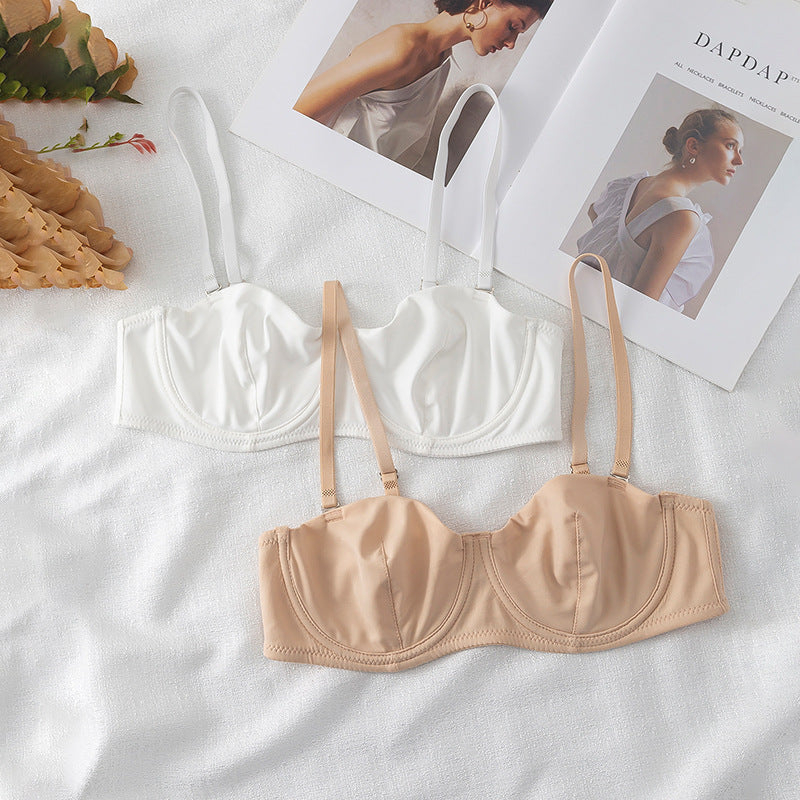 Cotton Full Cup Bra with Steel Ring for Women, Breathable Shaping Underwear