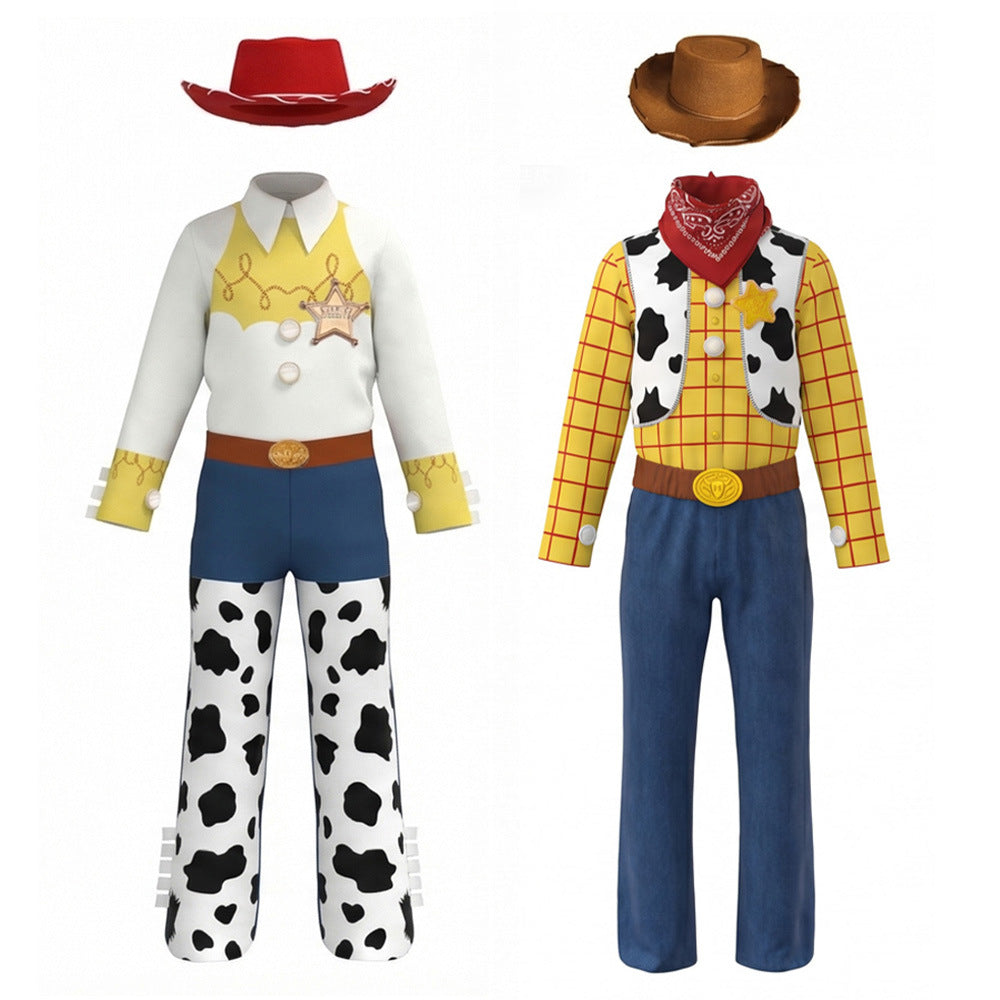 Toy Story Woody and Jessie Cosplay Costume Halloween Kids Role Play Outfit