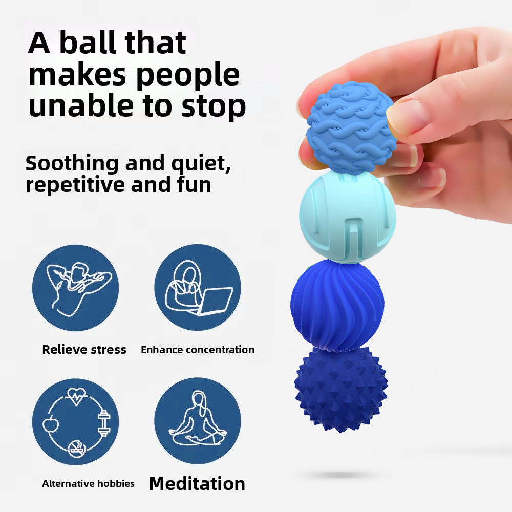 Silicone magnetic ball sensory ball puzzle toy