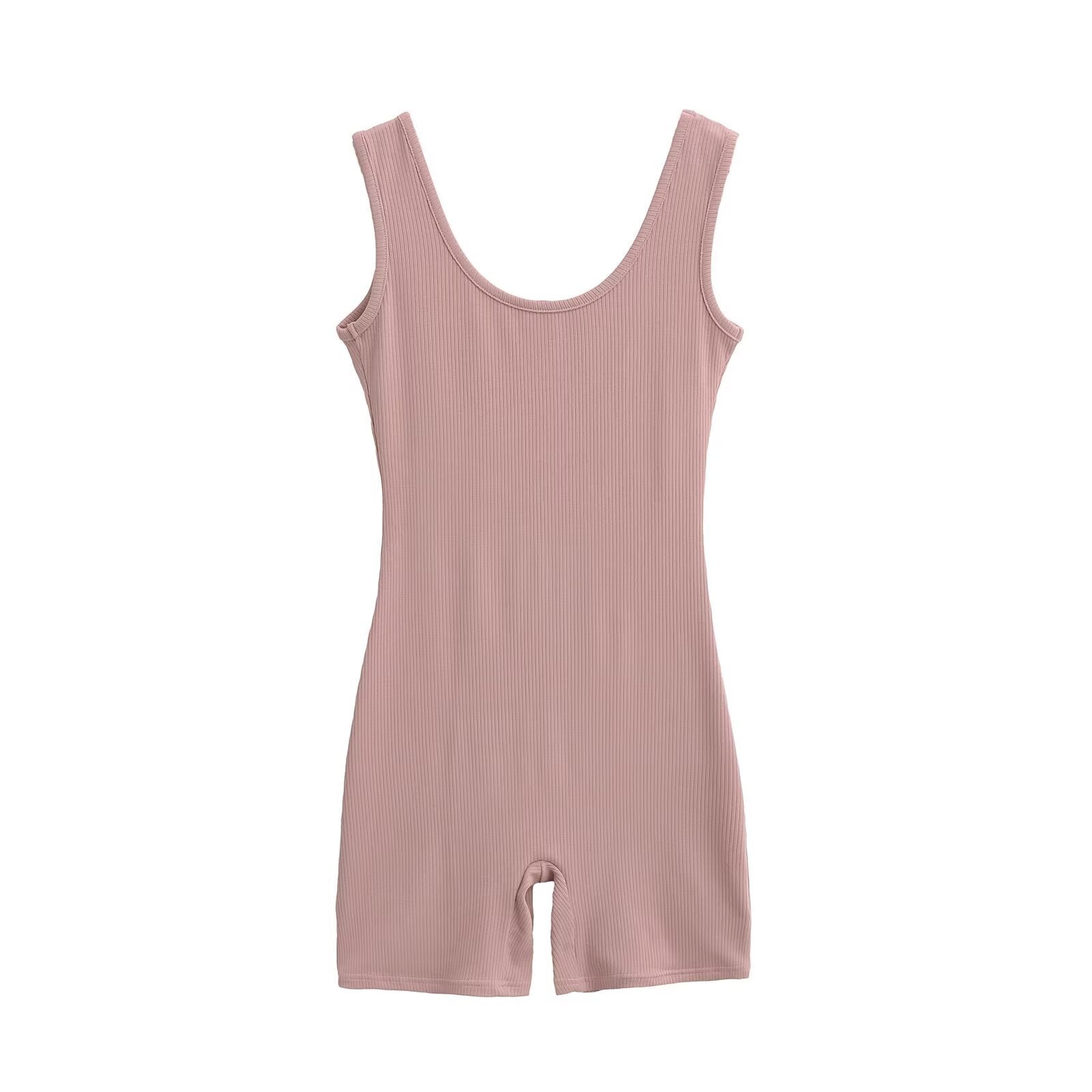 Large backless yoga jumpsuit shorts