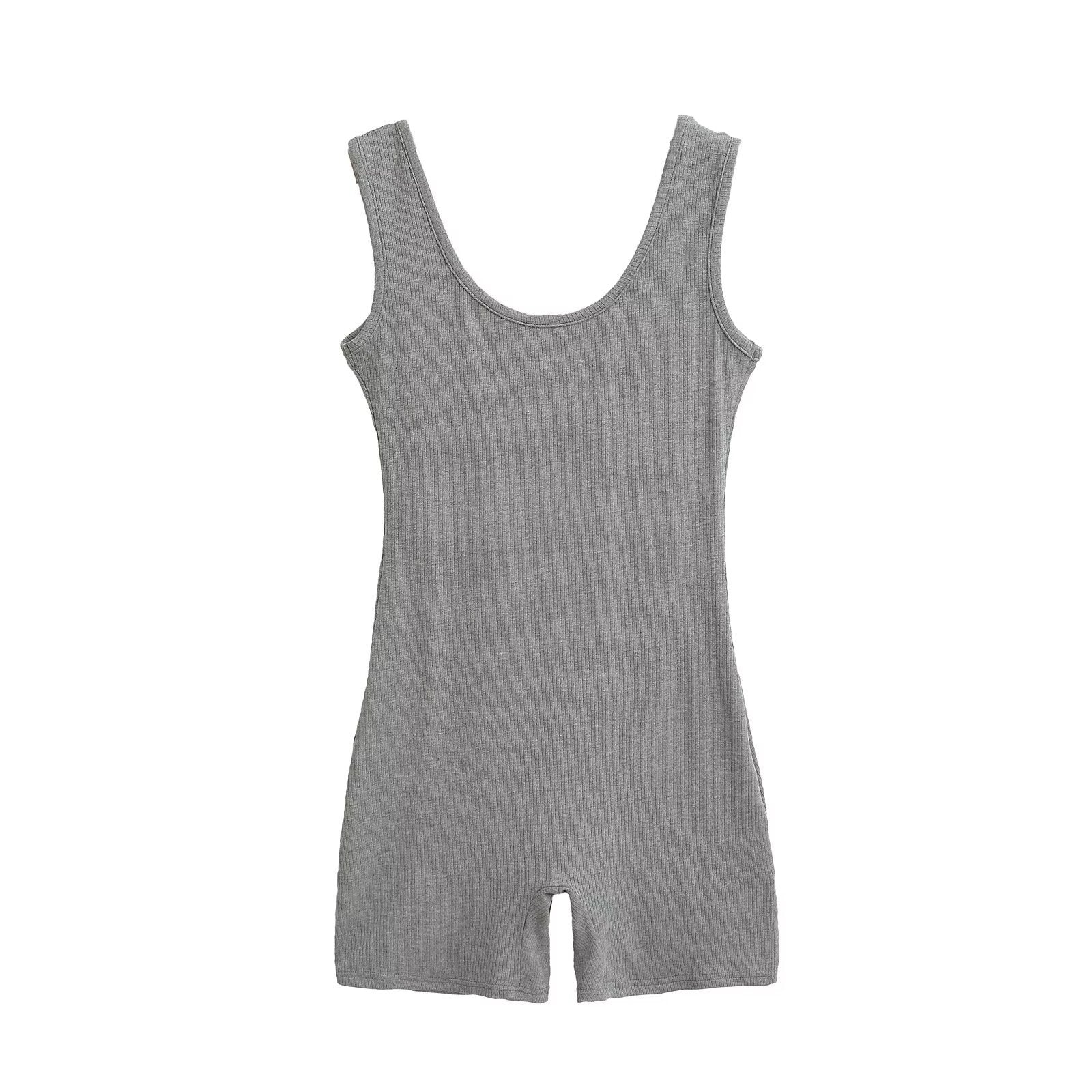 Large backless yoga jumpsuit shorts
