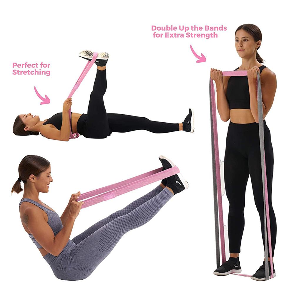 3pcs Resistance Band Buttock Ring Non-Slip Elastic Hip Ring Fitness Squat Resistance Ring Tension Band Set