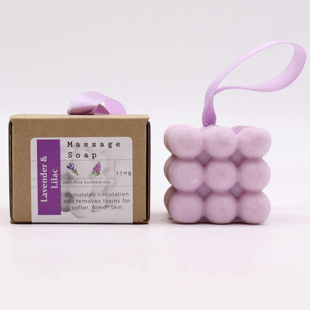 Boxed Single Massage Soaps - Lavender & Lilac-1