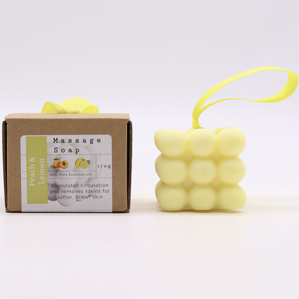 Boxed Single Massage Soaps - Peach & Lemon-1