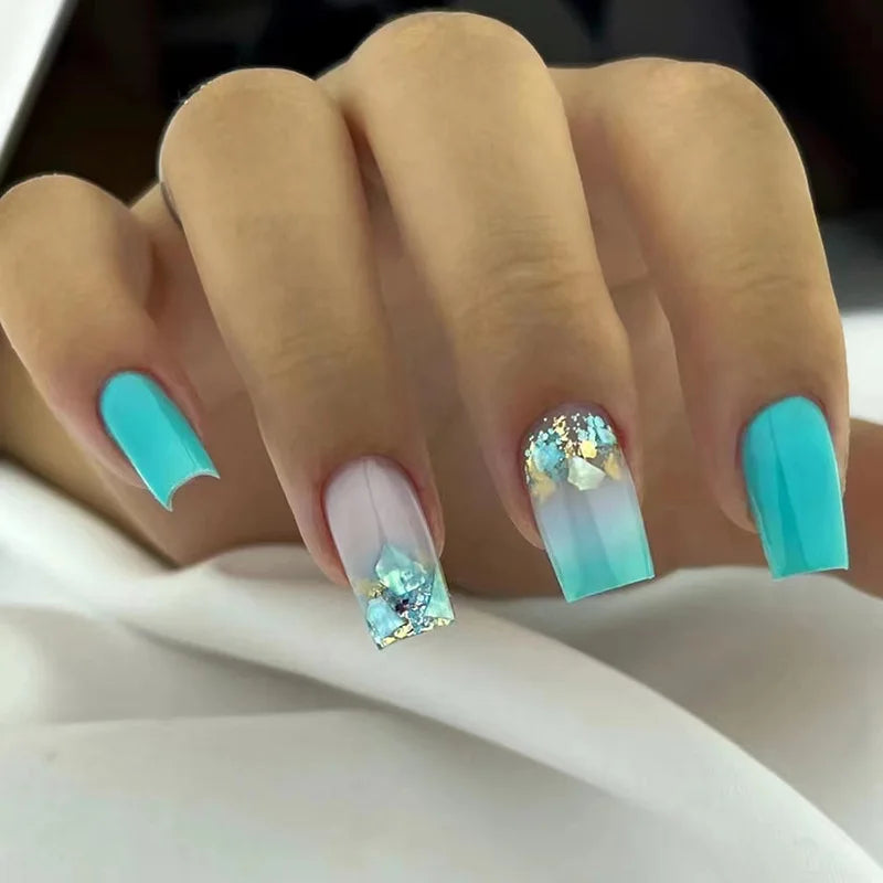 Butterfly Blossom Square Press-On Nails