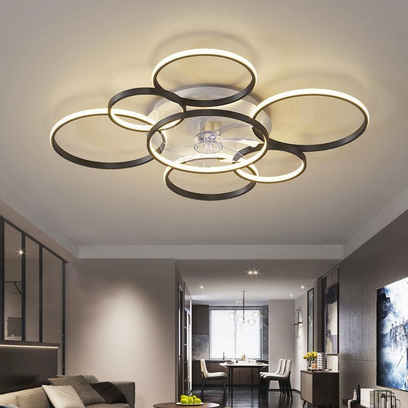 Chic Nordic Ceiling Fan Light for Stylish Home Illumination