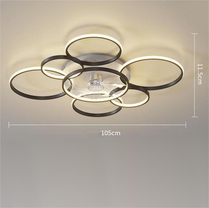 Chic Nordic Ceiling Fan Light for Stylish Home Illumination
