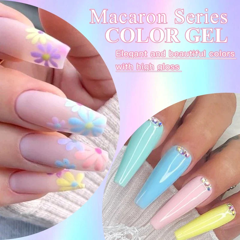 Colorful Gel Nail Polish Kit for Long Lasting Manicures
