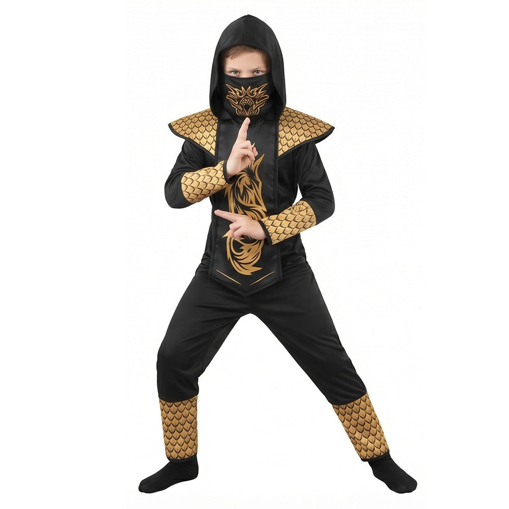 Festival Ninja Cosplay Costume for Kids Halloween Role Play Performance Outfit