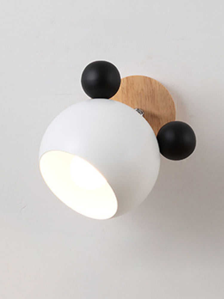 Nordic Wall Lamp Bedroom Bedside Lamp Pink Cute Personality Decorative Lamp Macaron Simple Children's Room Wall Lamp