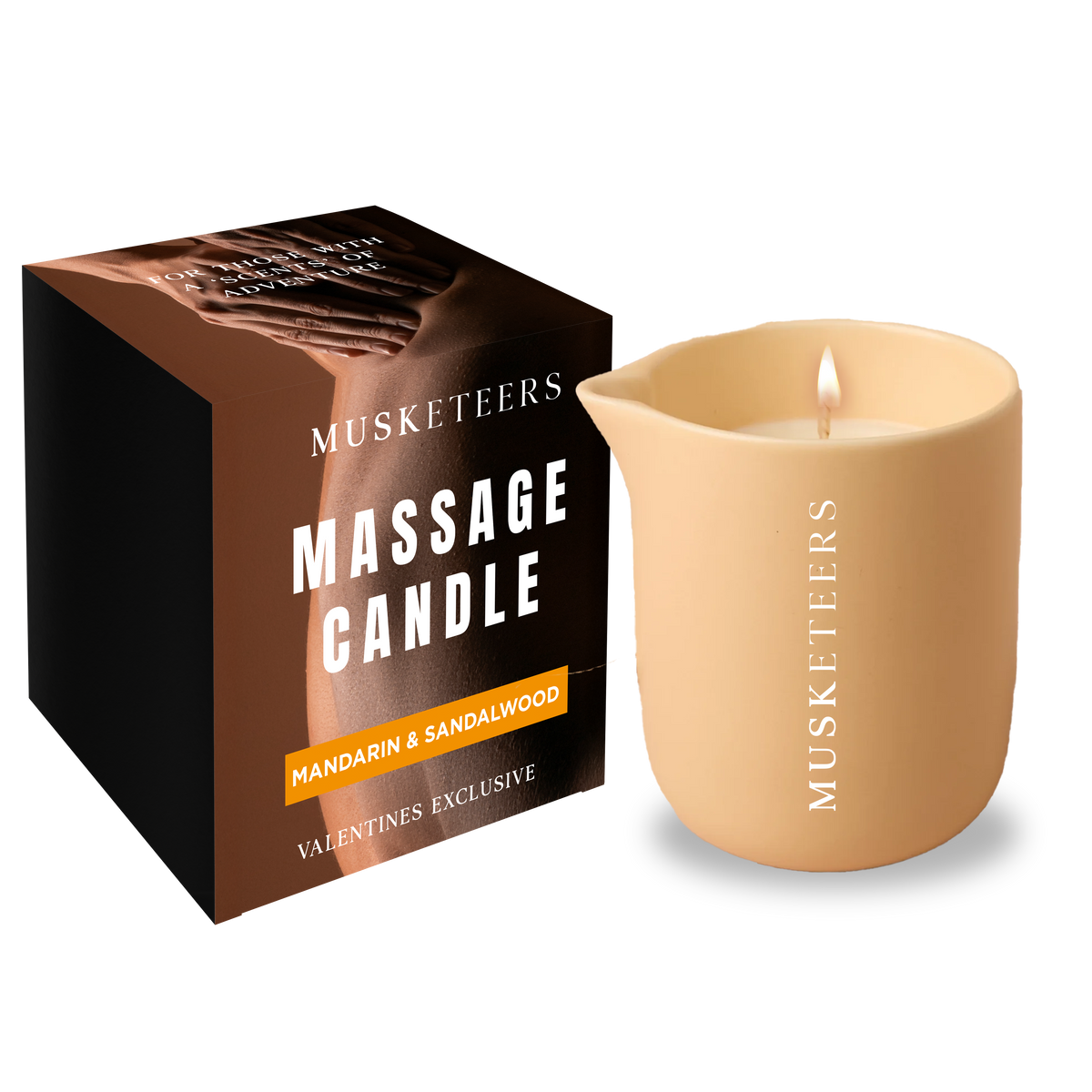Massage Candle - Mandarin & Sandalwood Scented-0