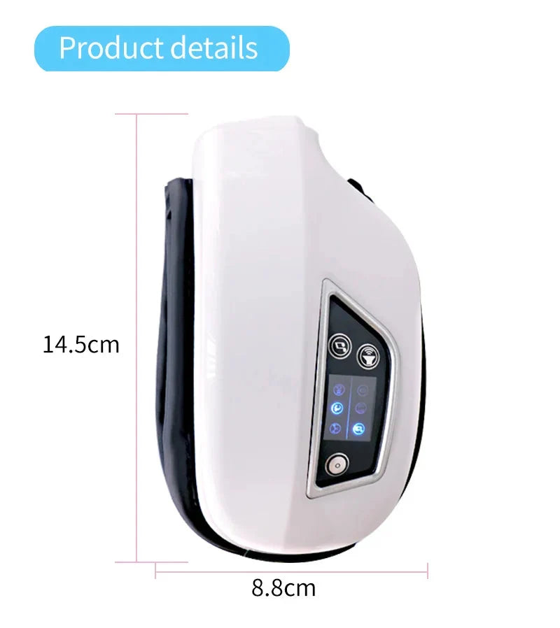 6D Smart Eye Massager Vibration Airbag Compress Eye Care Instrument Bluetooth Music Eye Massage Glasses Eye Relax Fatigue-2