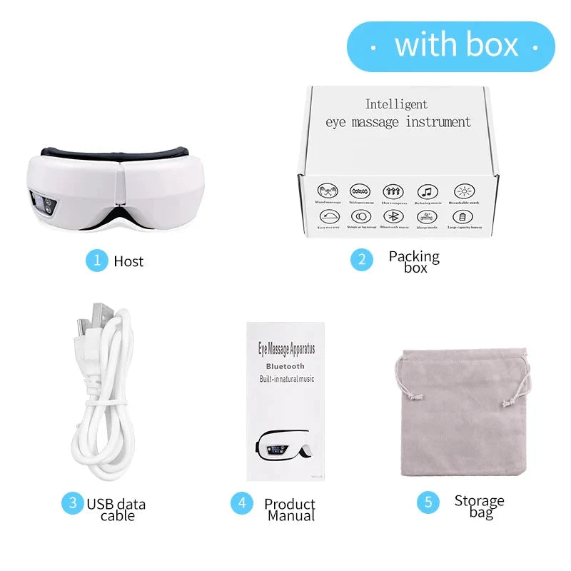 6D Smart Eye Massager Vibration Airbag Compress Eye Care Instrument Bluetooth Music Eye Massage Glasses Eye Relax Fatigue-5