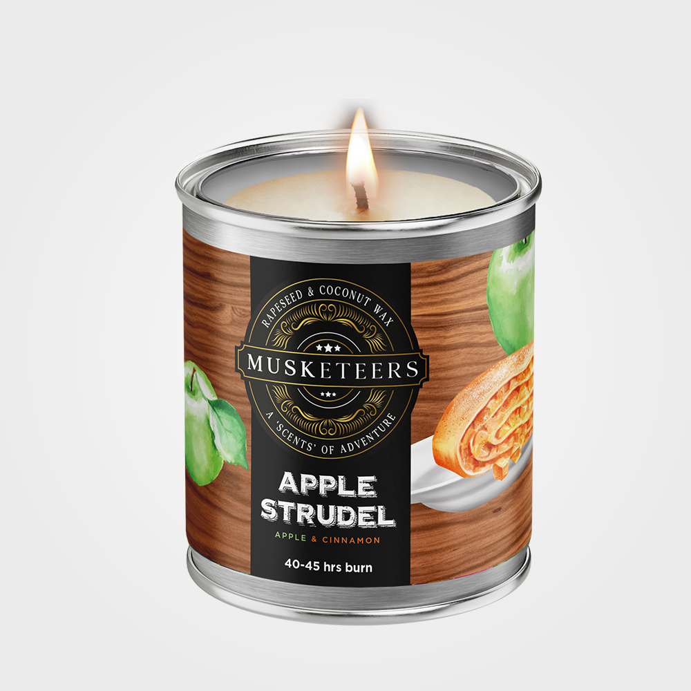 Apple Scented Candle UK – Apple Strudel Luxury Bakery Candle-0