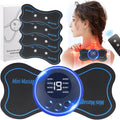 2PCS Mini Neck Massager, Body Massage & Cervical Massagers, Whole Body Massager, Shoulder Electric Massagers, Ratigue Relief for Arms, Neck, Back, Waist, and Legs | 6 Patches | Remote Control