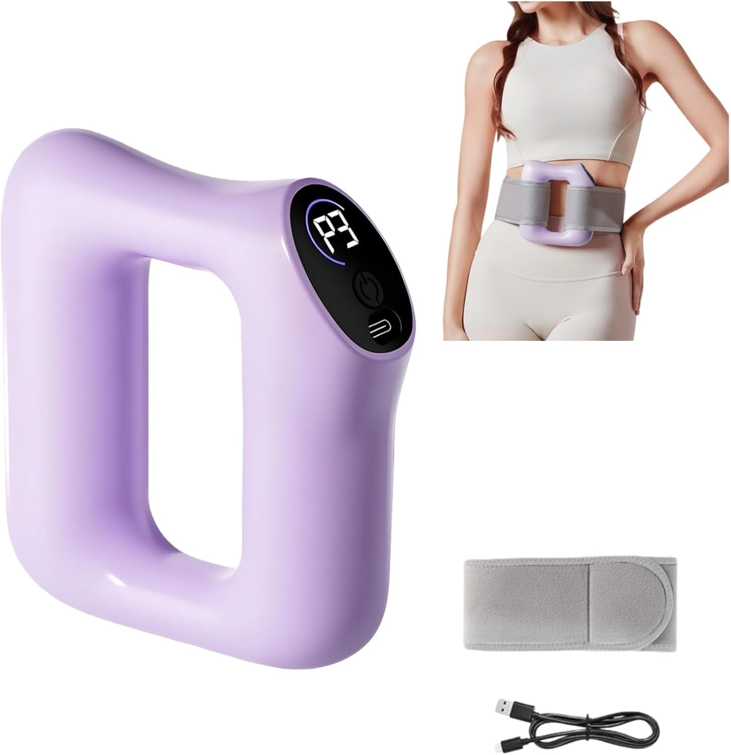Multifunctional Full-Body Fascia Ring, Body Massager for Muscle Stimulater Machine, Electric Adjustable 3 Modes & 5 Levels Massagers Tool Gift for All (D1)