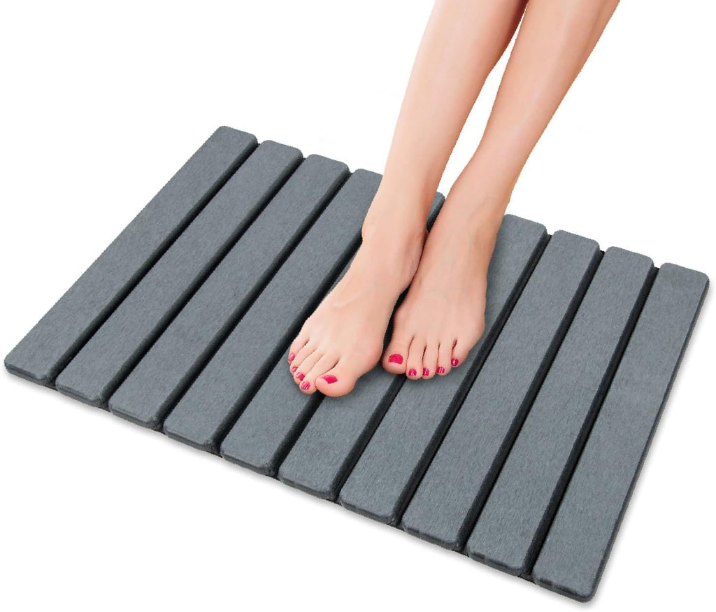 Natural Stone Bath Mat, Non Slip Quick Dry for Bathroom & Kitchen