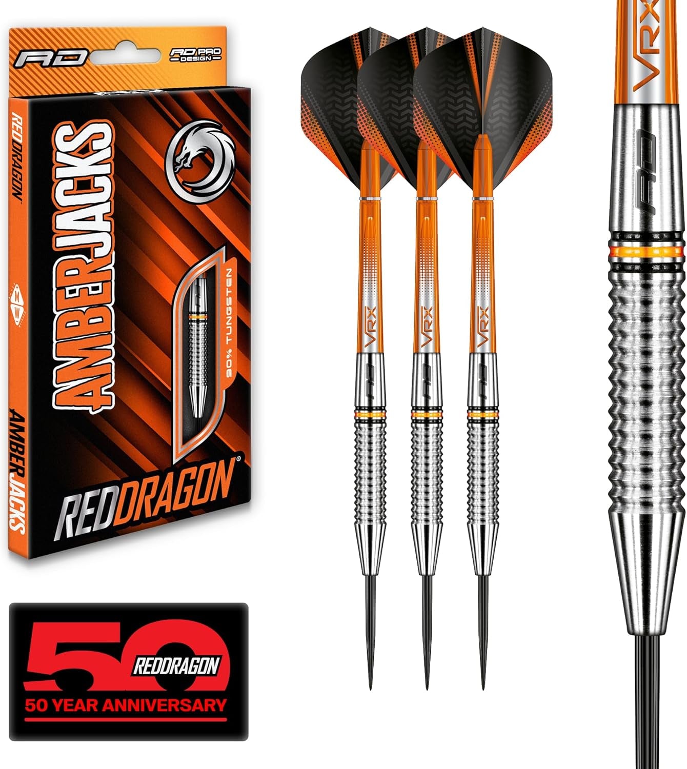 Darts | Amberjack | Steel Tip | Tungsten Darts Set | 22G - 30G