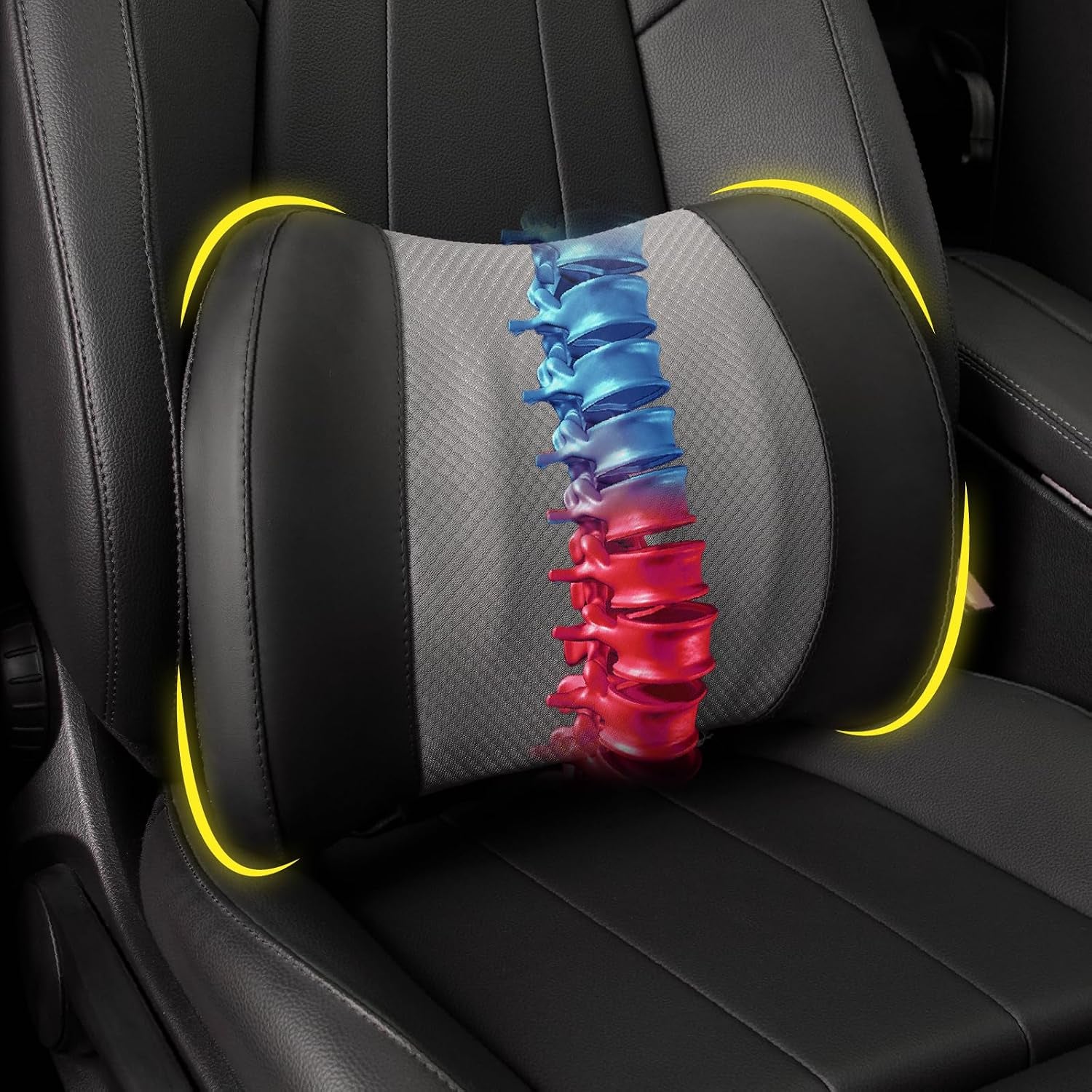 Lumbar Support Pillow for Car, Car Seat Back Support for Driving