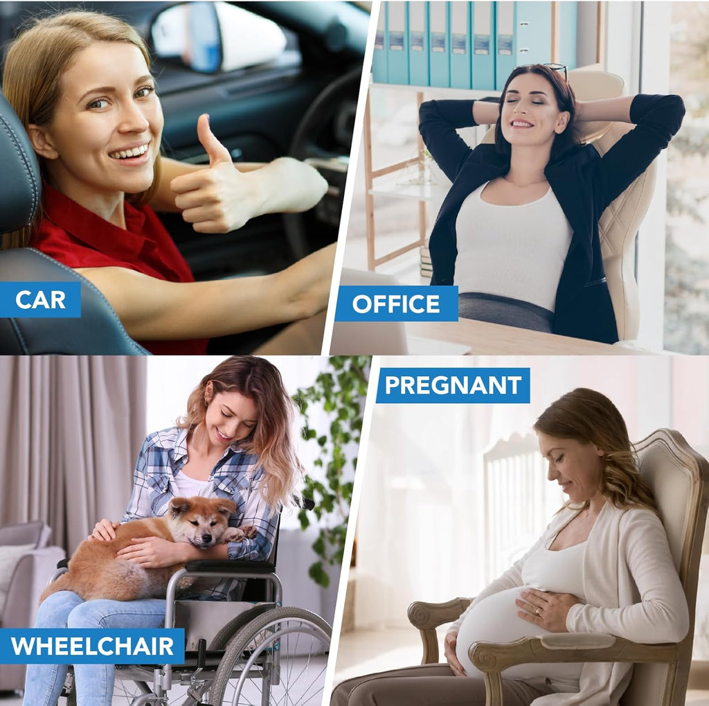 Lumbar Support Pillow for Car, Car Seat Back Support for Driving
