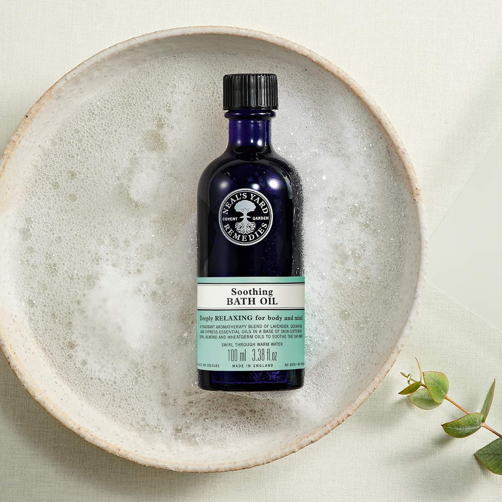 Soothing Bath Oil, Relax Body & Mind, Soothing Therapeutic Oils, Vegan & Cruelty-Free, 100Ml