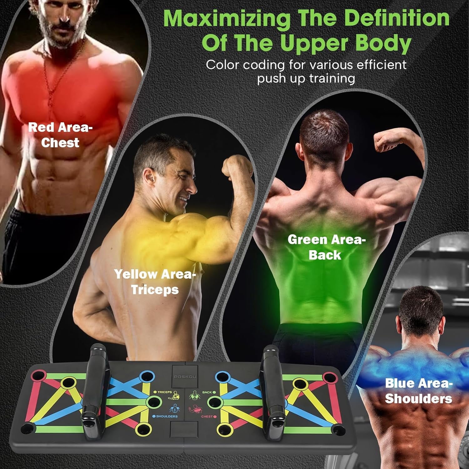 Push up Board Home Exercise Press up Board Strength Training Workout Fitness Gym Equipment