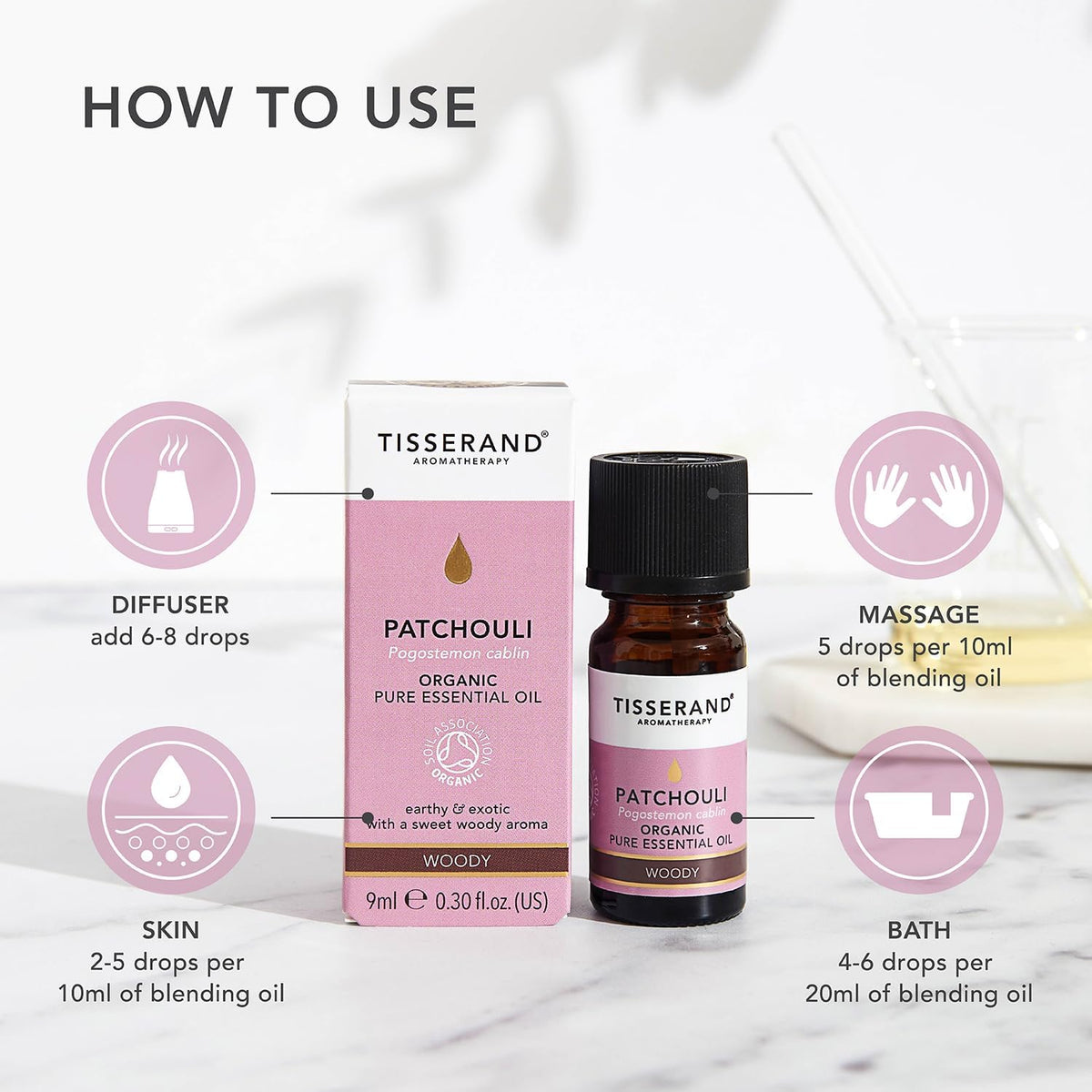 Patchouli Organic Essential Oil - 9Ml