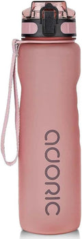 Sports Water Bottle 1L, BPA Free Tritan Leak Proof Gym Bottle, Pink