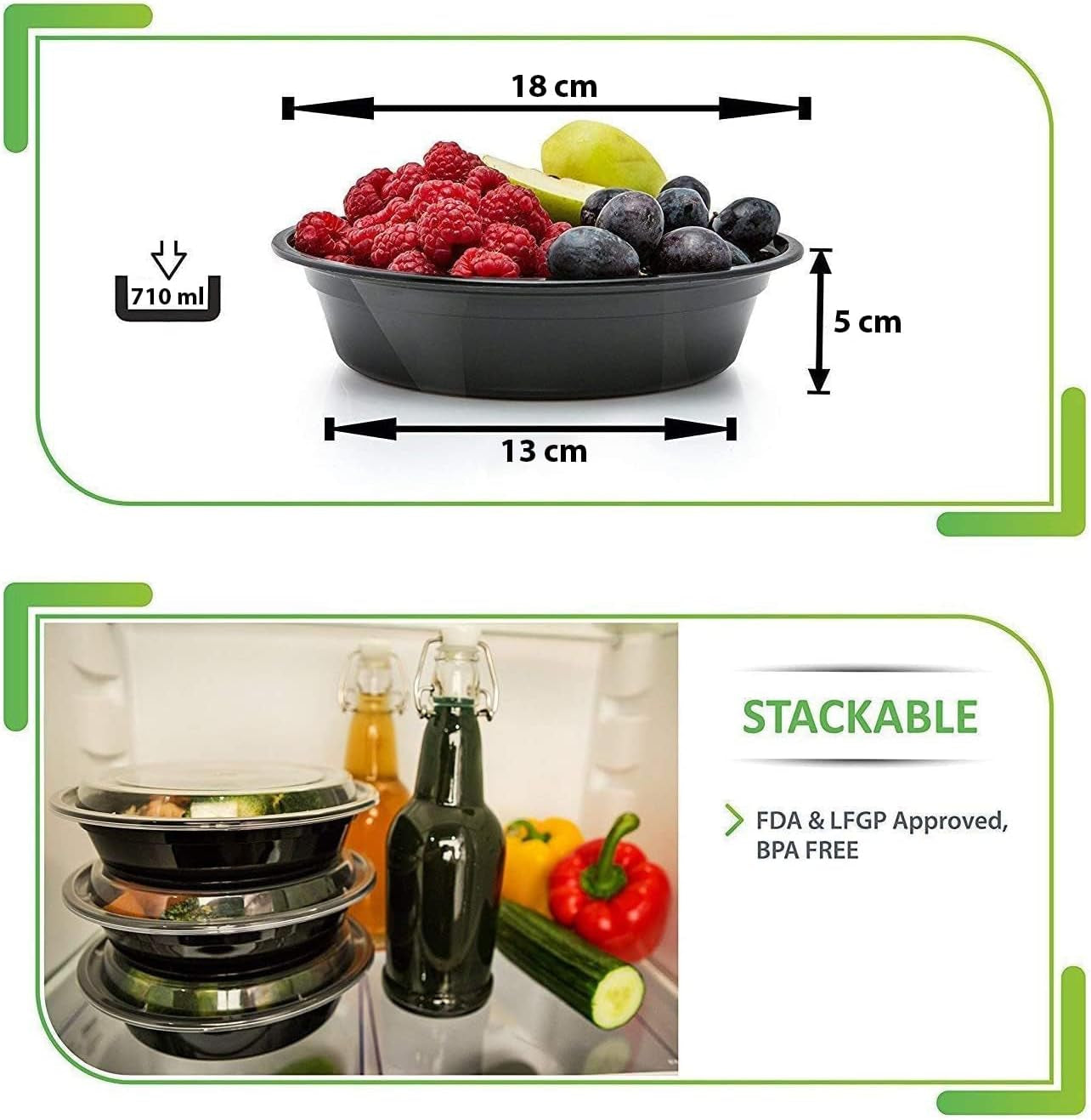30 Pack Meal Prep Containers Reusable