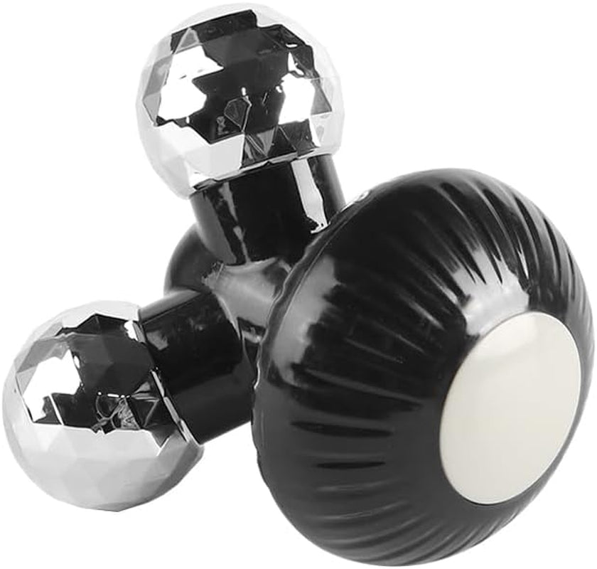 Mini Handheld Electric Vibration Deep Tissue Massager Portable Body Massager for Back Neck Shoulders and Hands Powered by USB or 3AAA Batteries (Black)