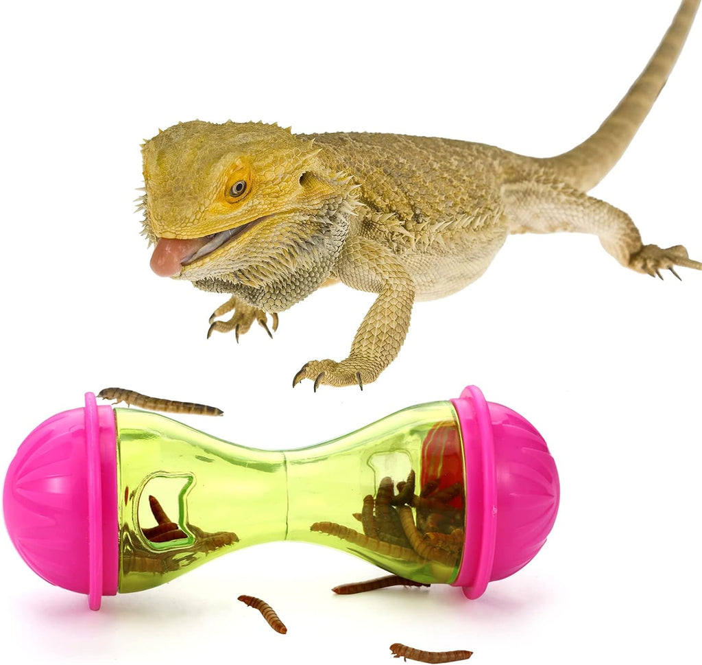 Bearded Dragon Toys (3Pcs) - Reptile Enrichment Ball Accessories, Food Toys, Transparent Design, Pet Tank Decor, Lizard Gecko Small Animal Habitat Terrarium