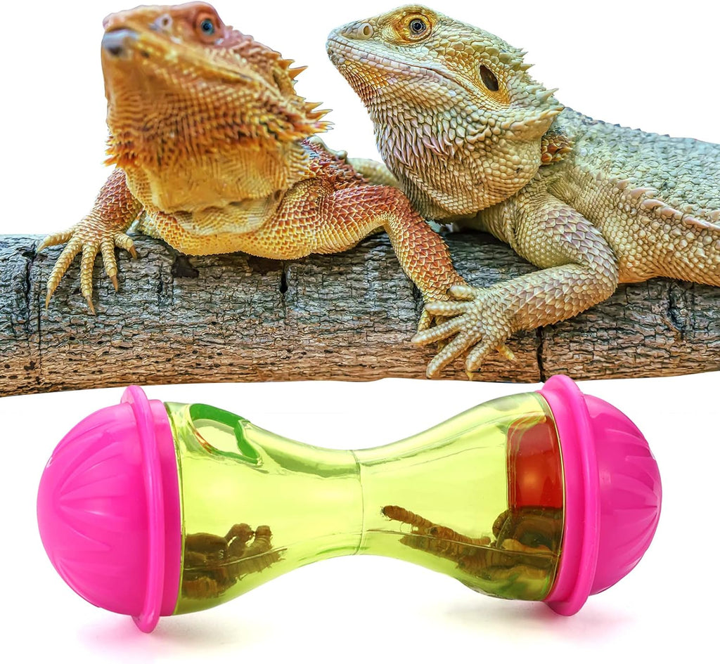 Bearded Dragon Toys (3Pcs) - Reptile Enrichment Ball Accessories, Food Toys, Transparent Design, Pet Tank Decor, Lizard Gecko Small Animal Habitat Terrarium