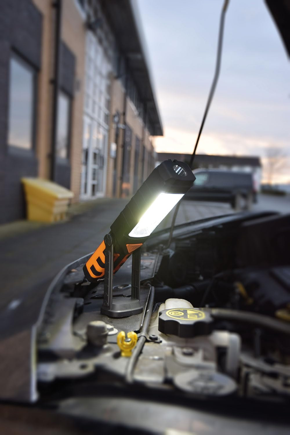 Lyyt | 3-In-1 Rechargeable Bright Worklight: 3W COB Leds, Secondary LED Torch, and Emergency Red LED | Features Swivel Hook, Magnet, and USB Powerbank Function