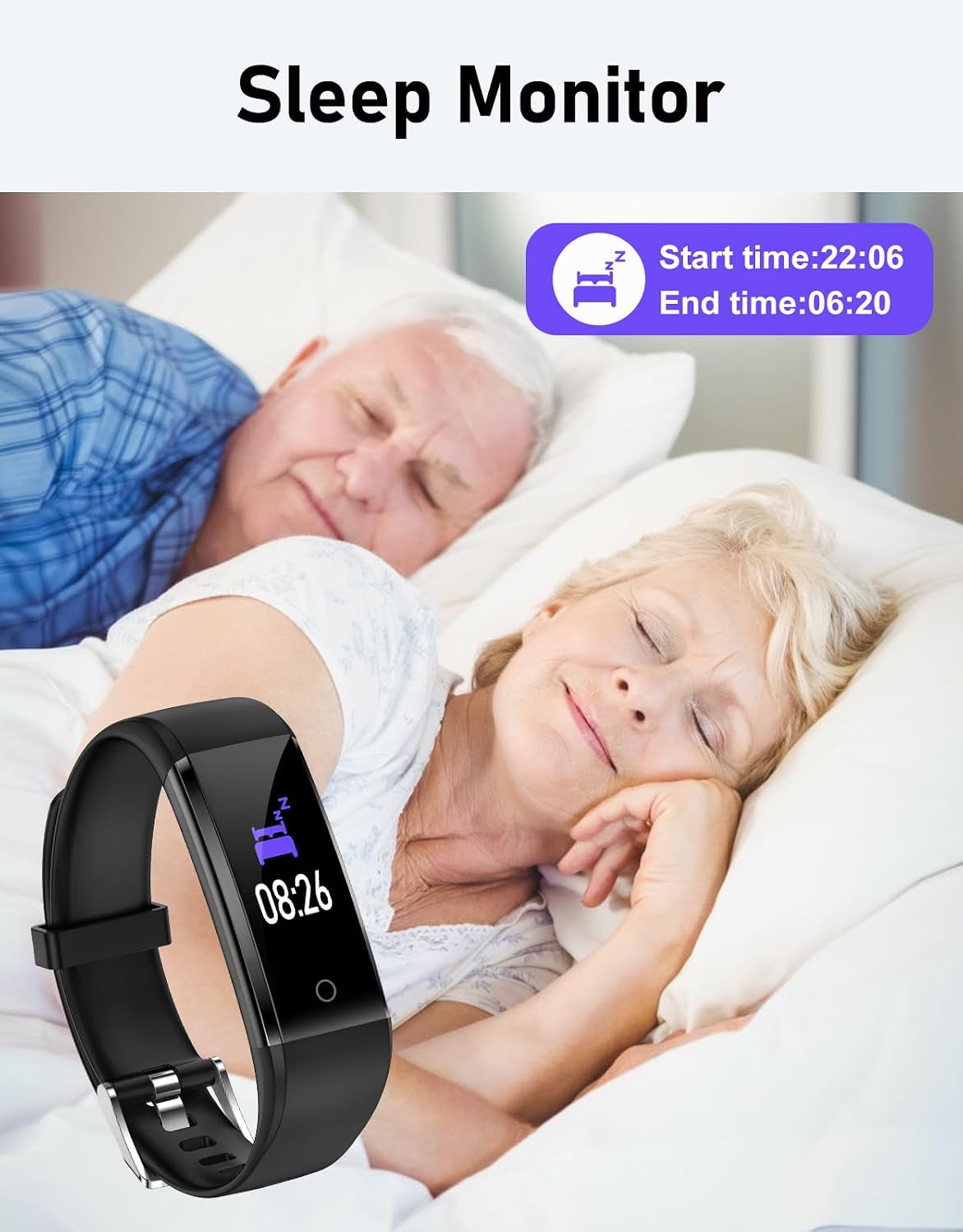 Non-Bluetooth Pedometer Step Counter Watch (No App/No Phone Required)