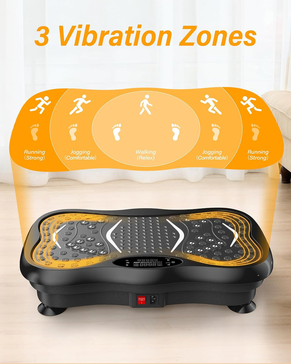 Vibration Plate Exercise Machine, 99 Speeds, 5 Programmes