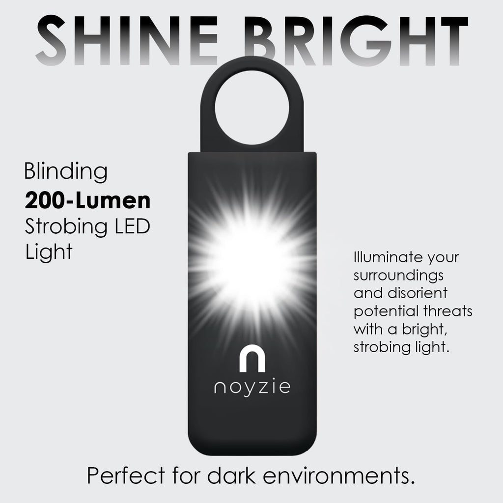 Personal Alarm  Personal Safety Alarm with LOUD 125Db Siren and 200-Lumen Strobing LED Light - Self Defence Rope Alarm Keyring Keychain for Women, Men, Elderly & Dog Walkers