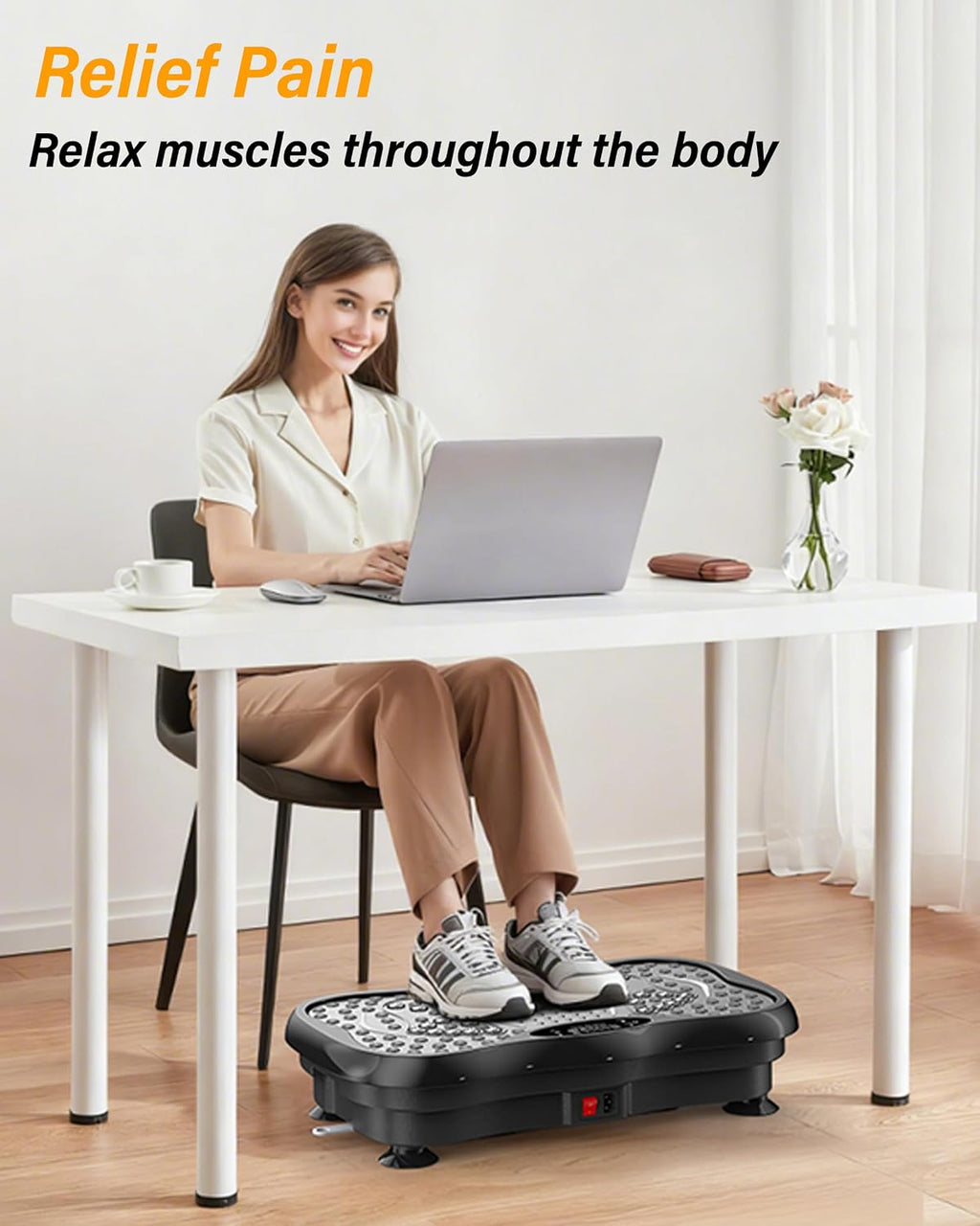 Vibration Plate Exercise Machine, 99 Speeds, 5 Programmes