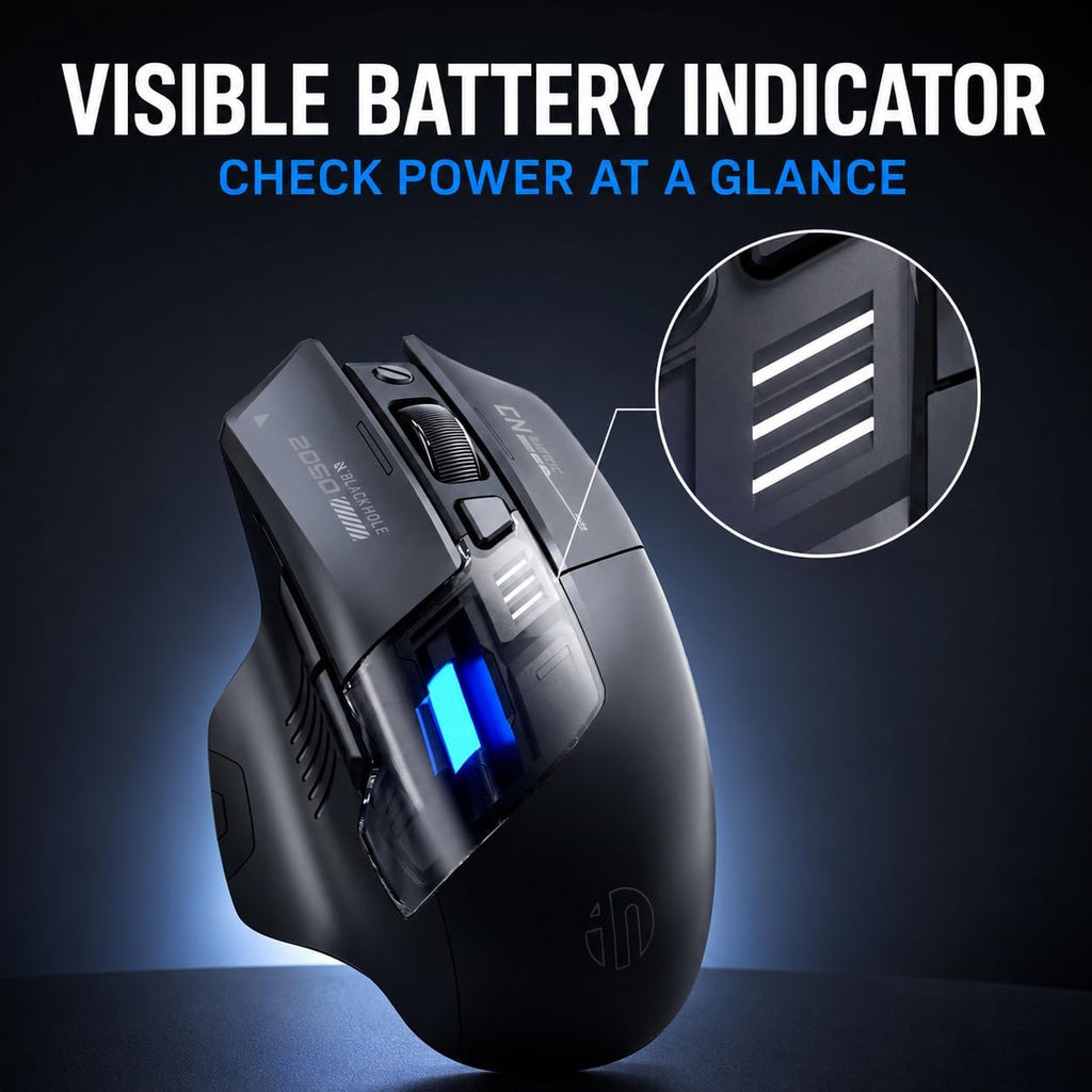 A9 V2 Explorer Wireless Gaming Mouse, 12800 DPI Silent Mouse