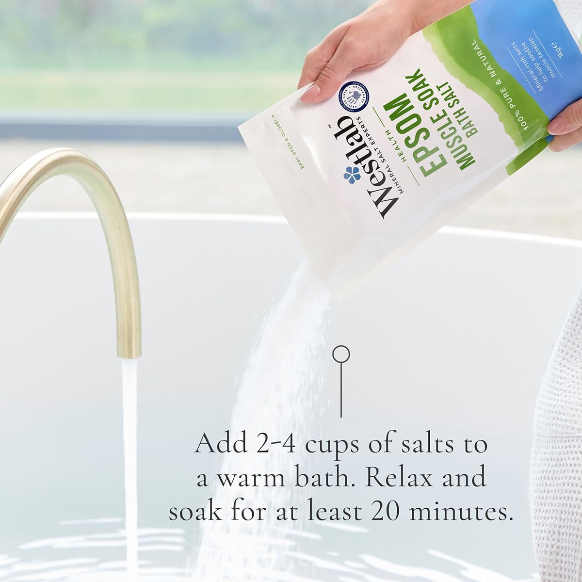 Health Epsom Bath Salts 2Kg (1 Pack)