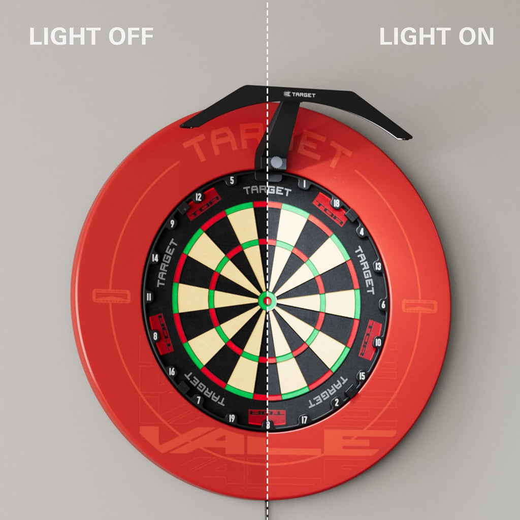LED Dartboard Light - Bright Dart Board Lighting | Extra Long 3M Cable | Securely Fits All Dart Boards | Easy Assembly | Professional Darts Accessories