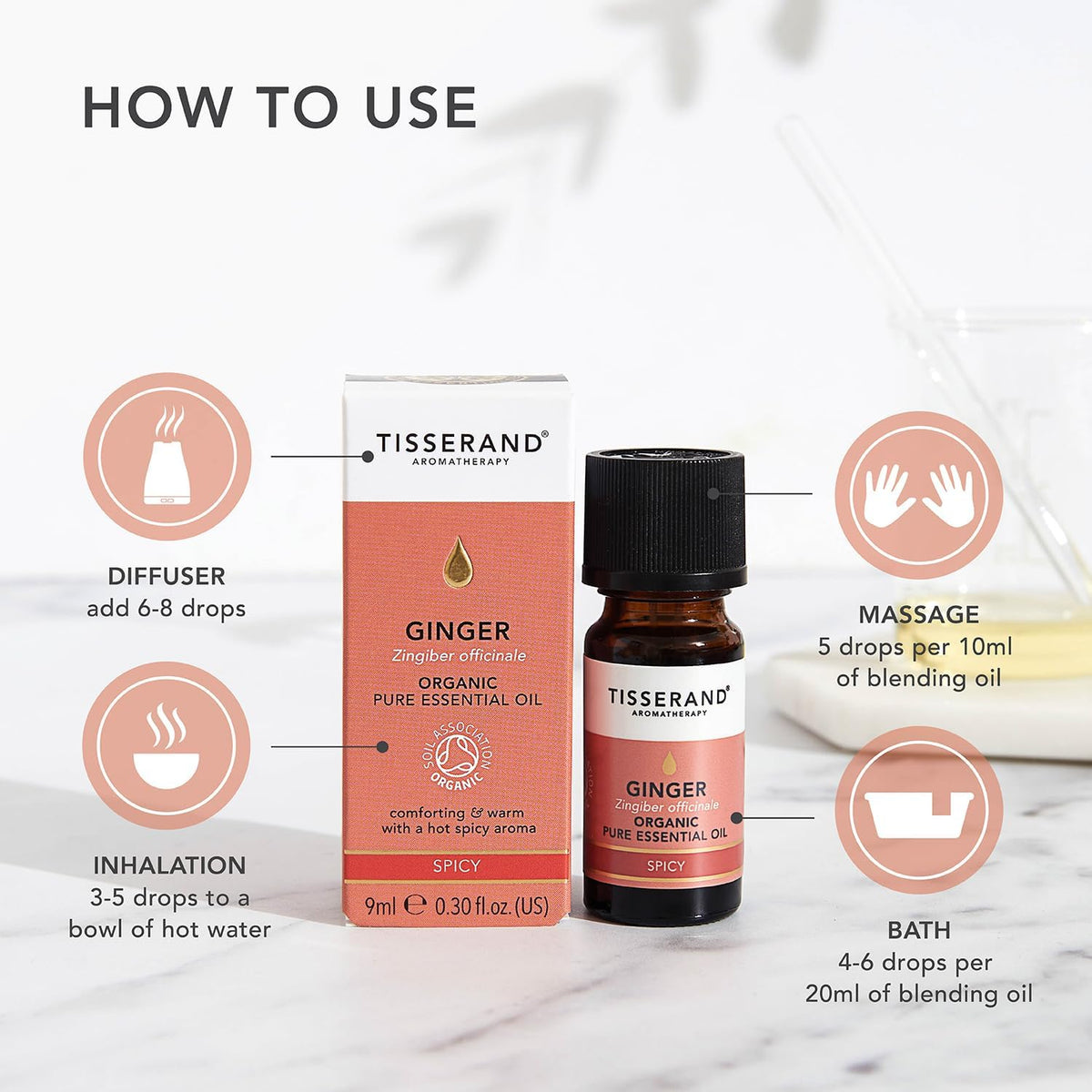 Ginger Organic Essential Oil - 9Ml
