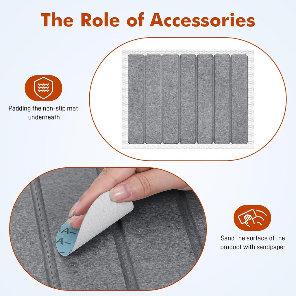 40X30Cm Stone Drying Mat for Kitchen Counter (Dark Grey)