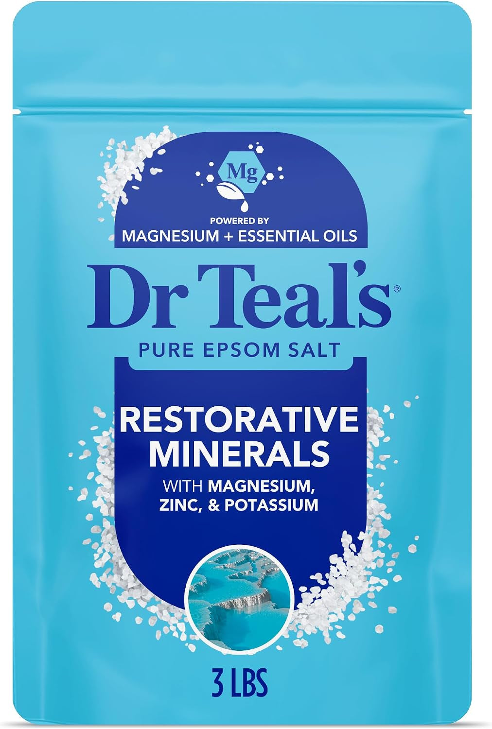 Dr Teals Restorative Minerals Epsom Salts 3Lb 1.36Kg