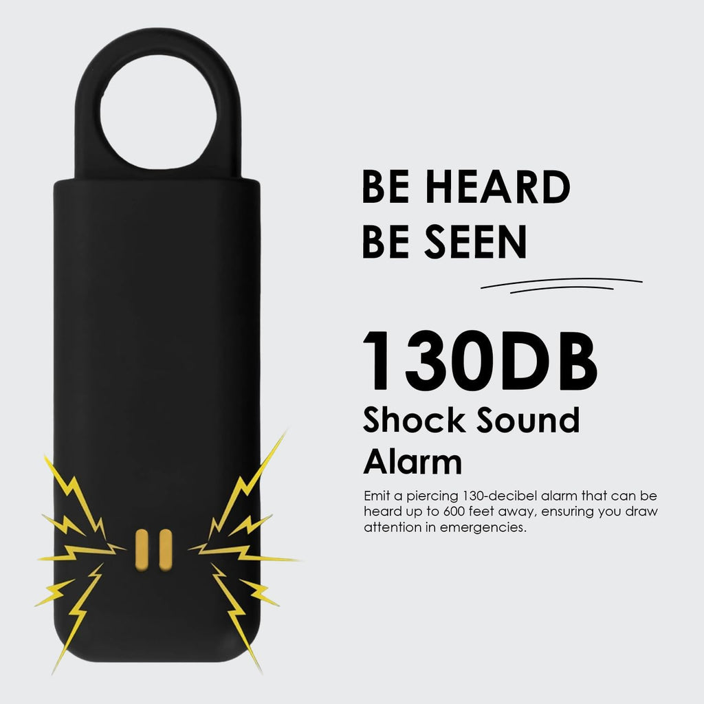 Personal Alarm  Personal Safety Alarm with LOUD 125Db Siren and 200-Lumen Strobing LED Light - Self Defence Rope Alarm Keyring Keychain for Women, Men, Elderly & Dog Walkers