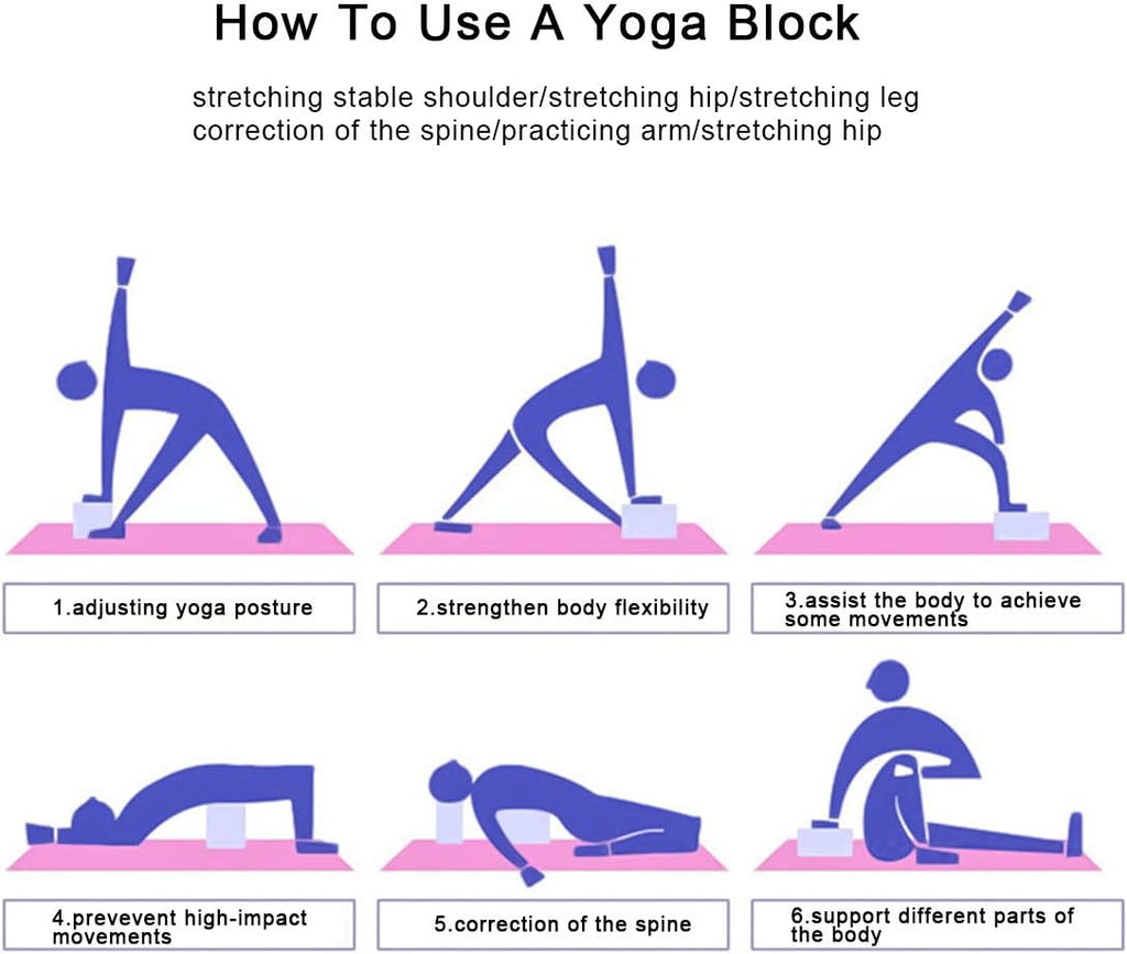 Yoga Starter Kit 5Pcs Yoga Blocks and Strap Set Yoga Ball Foam Yoga Brick Fitness Exercise Resistance Loop Band Stretching Strap Pilates Belt Yoga Equipment and Accessories for Home,Gym,Yoga Training