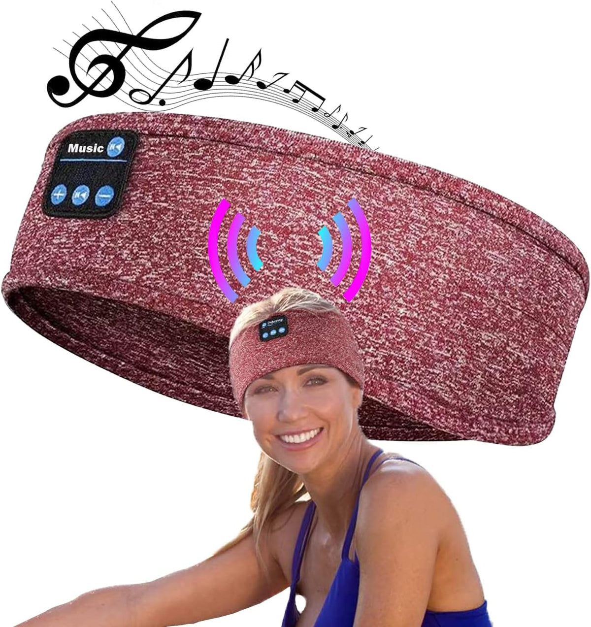 Sleep Headphones V5.0 Wireless Bluetooth Snoozeband Built-In HD Speakers