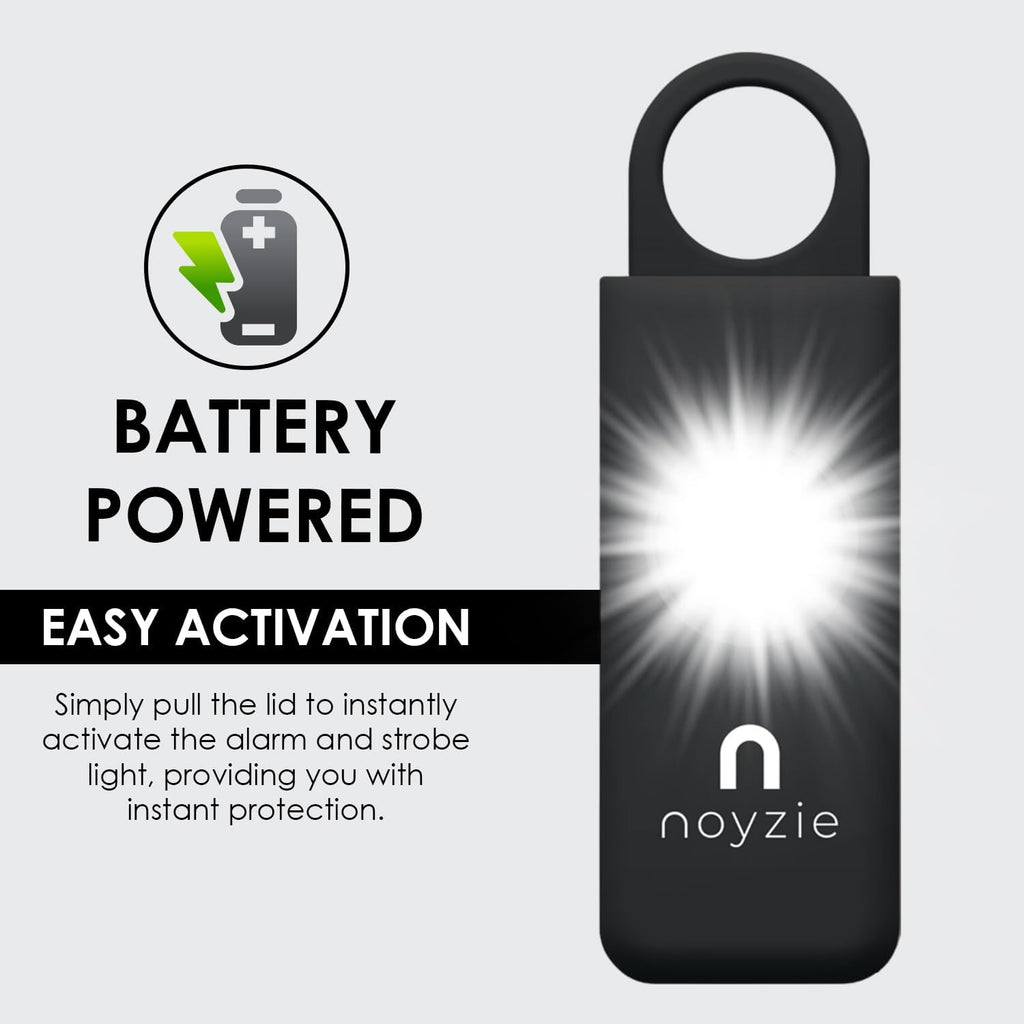 Personal Alarm  Personal Safety Alarm with LOUD 125Db Siren and 200-Lumen Strobing LED Light - Self Defence Rope Alarm Keyring Keychain for Women, Men, Elderly & Dog Walkers