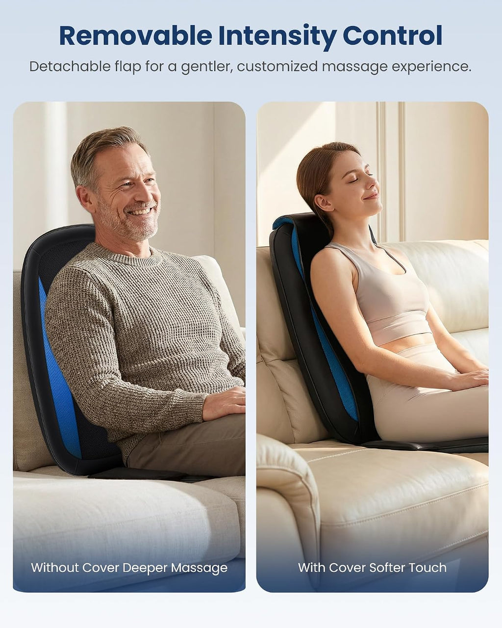Shiatsu Back Massager with Heat, Massage Chair for Full Back